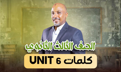 الحصة 19 – كلمات unit 6 – ثالثة ثانوى